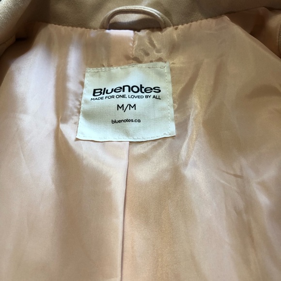 Bluenotes faux suede Jacket. Size:medium. Pinky Beige colour - Picture 8 of 9